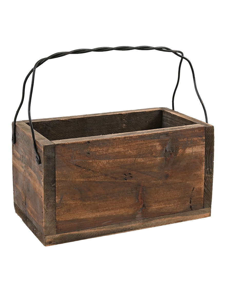 Wooden box with handle - 2