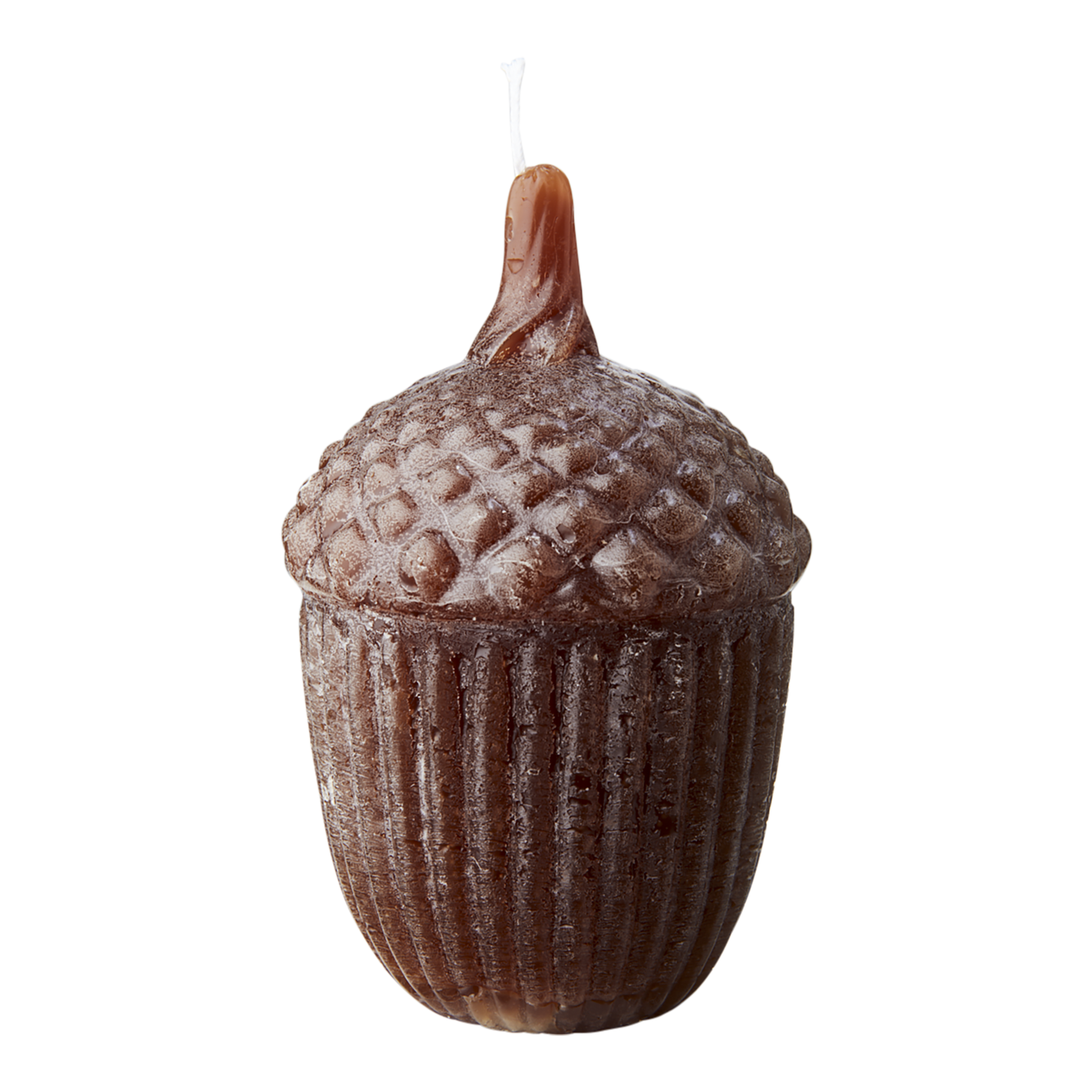 Acorn Candle - Brown - Ø8xH13 cm - 2