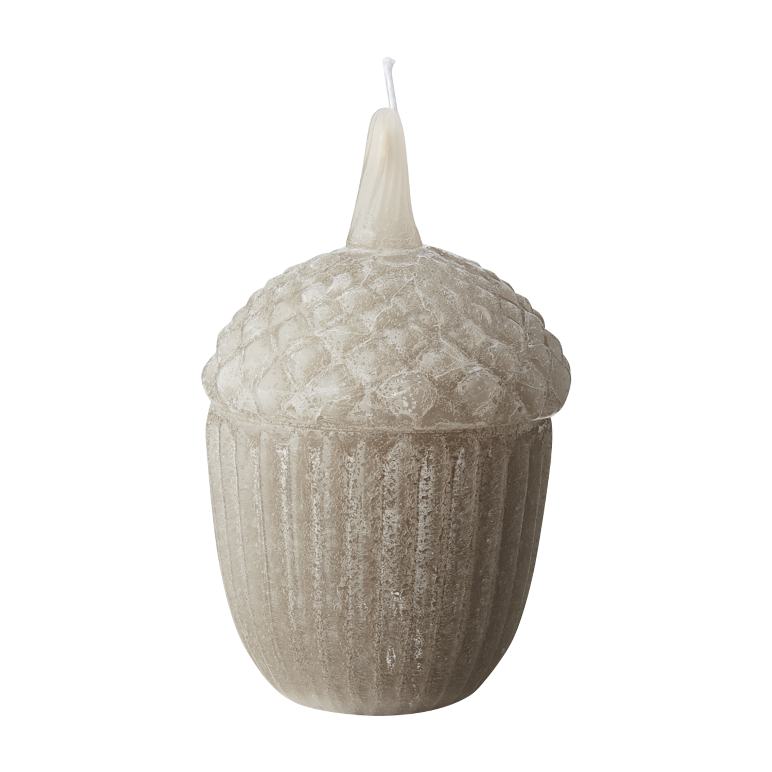 Acorn Candle - Quartz Grey - Ø8xH13 cm - 2