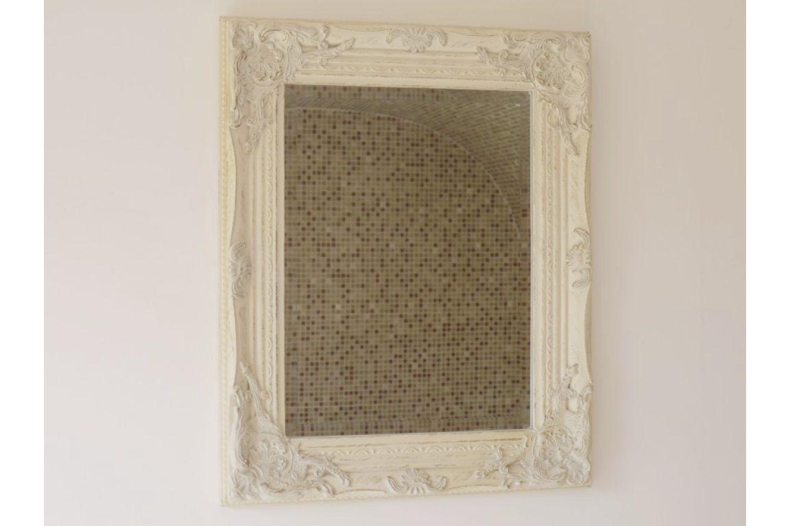 Mirror - Wall mirror - Cream white - 52x42 cm - 2