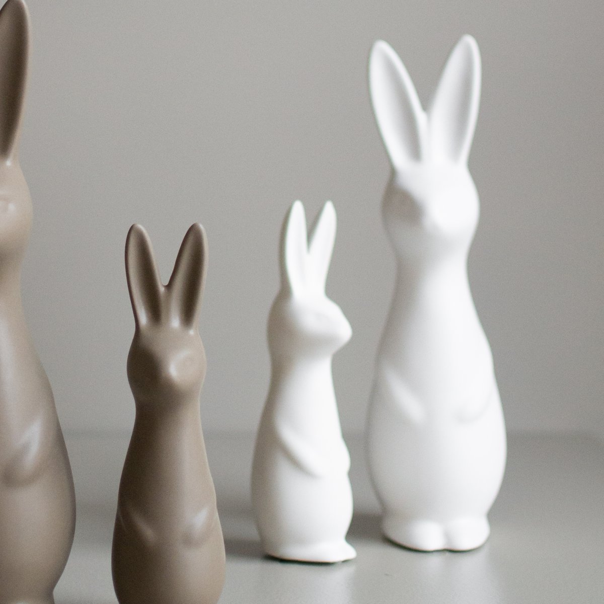 Swedish Rabbit - Påskhare - Kanin - Hare - Keramik - Vit - Stor - 7