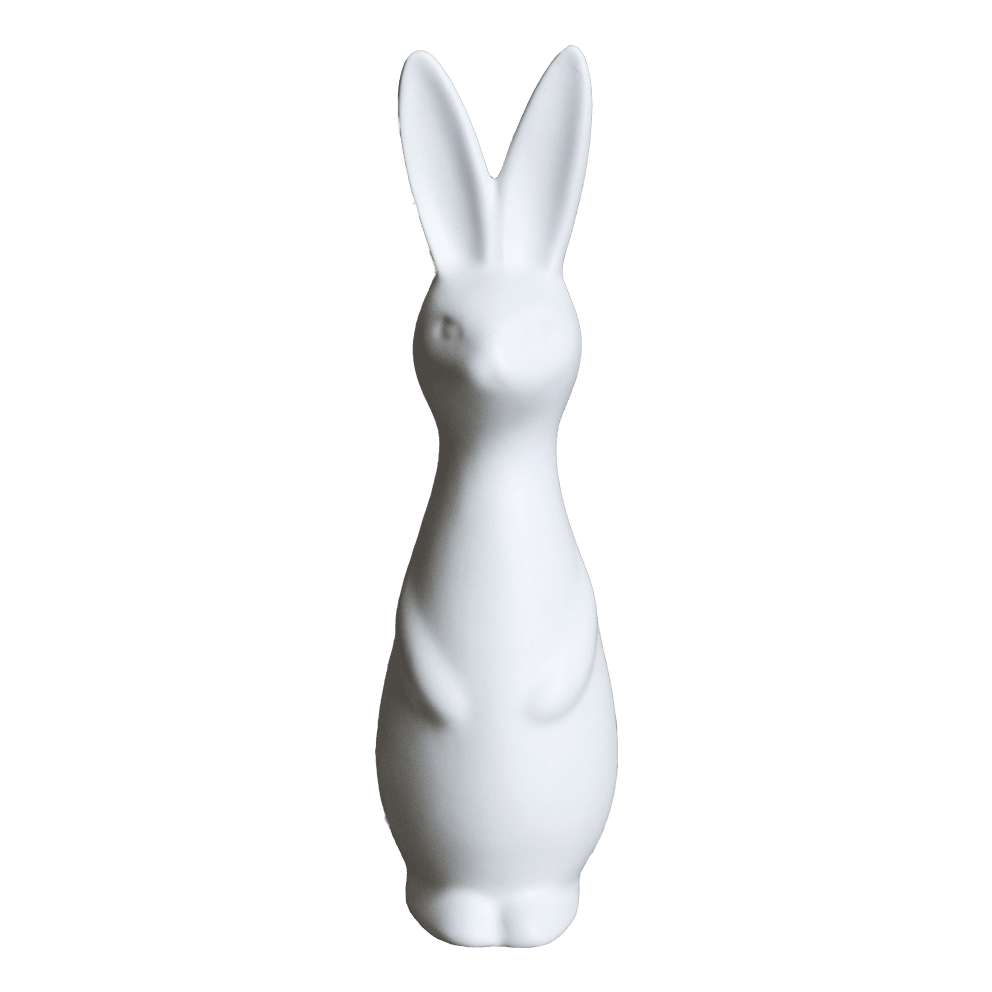 Swedish Rabbit - Påskhare - Kanin - Hare - Keramik - Vit - Stor - 9