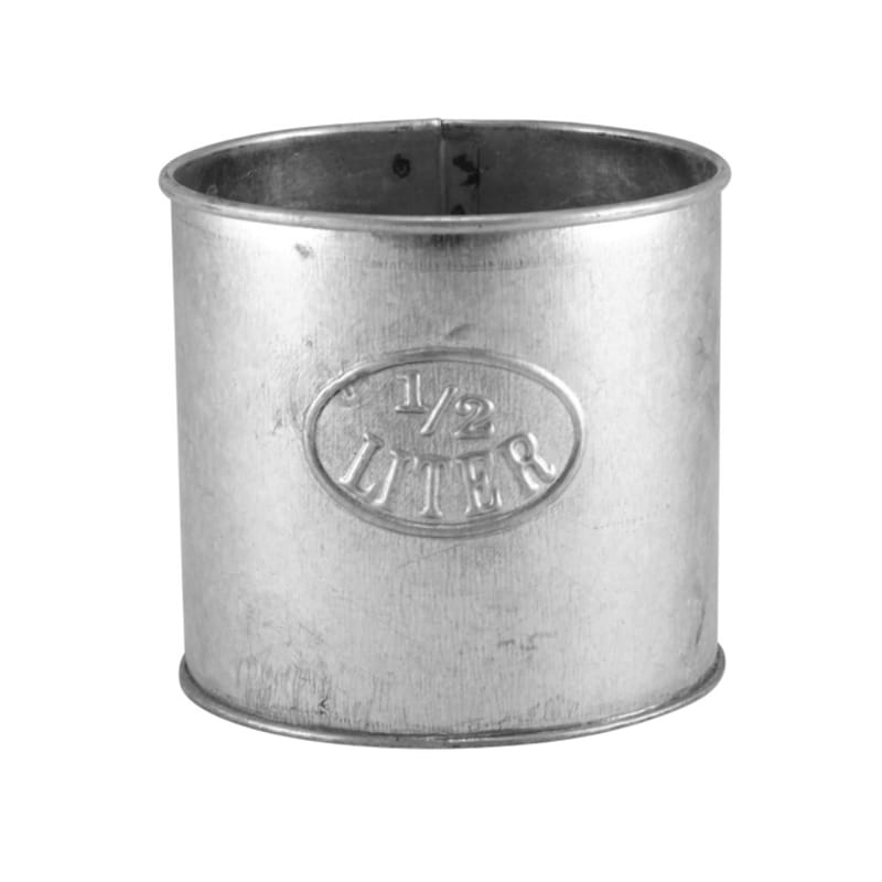 Decilitre measure - Litre measure - Measure 1/2 litre - Zinc - 3