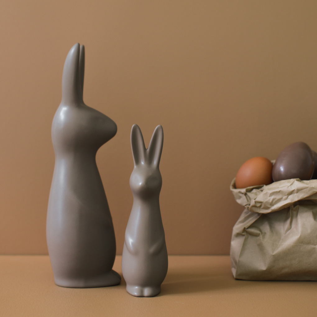 Swedish Rabbit - Påskhare - Kanin - Hare - Keramik - Dust - Stor - 9
