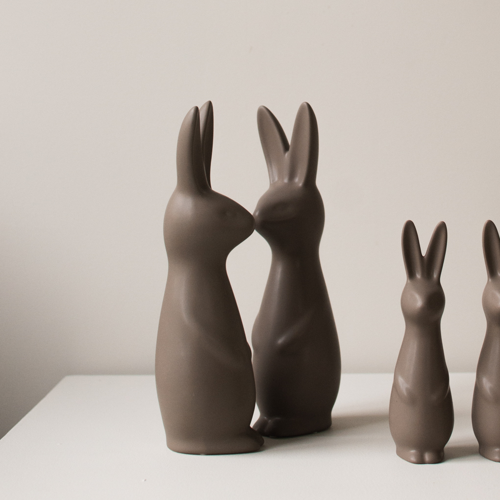 Swedish Rabbit - Påskhare - Kanin - Hare - Keramik - Dust - Stor - 4