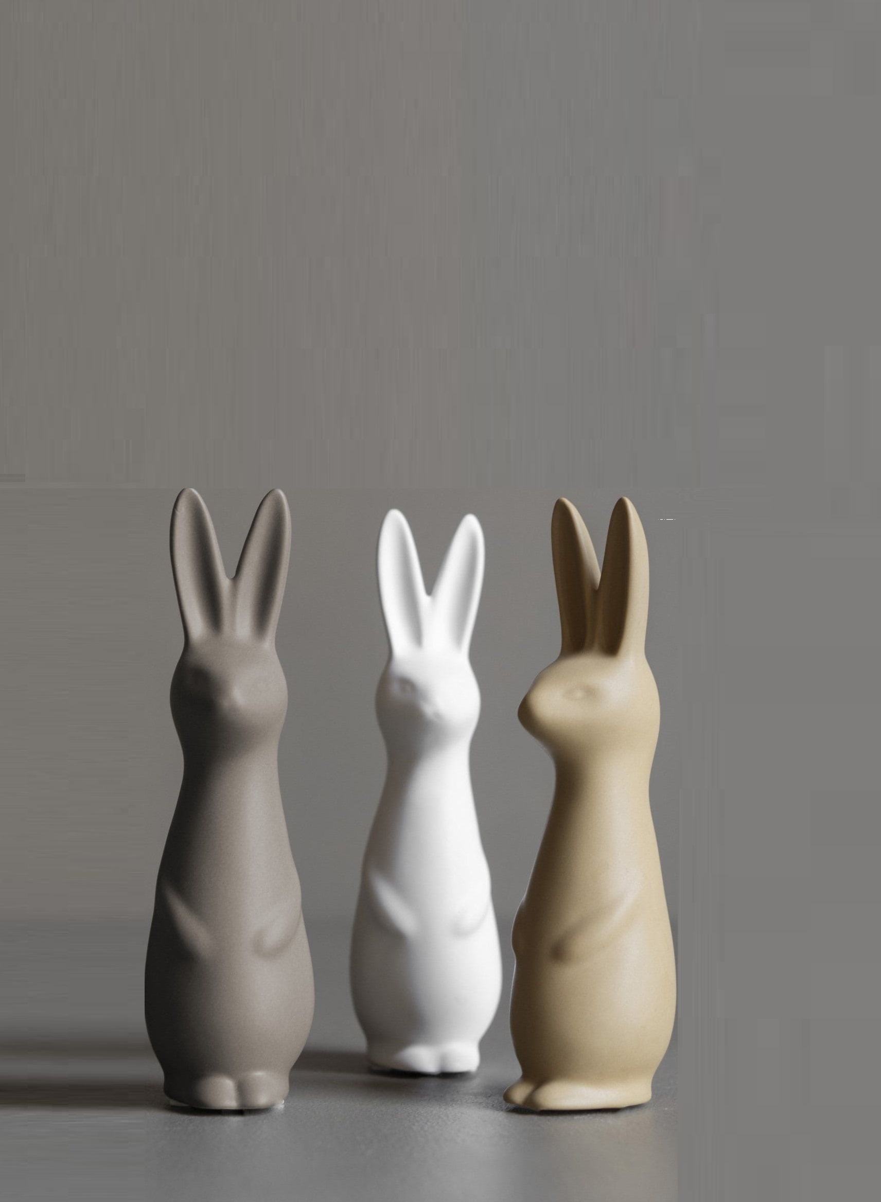 Swedish Rabbit - Easter Bunny - Rabbit - Hare - Ceramic - White - Small - 3