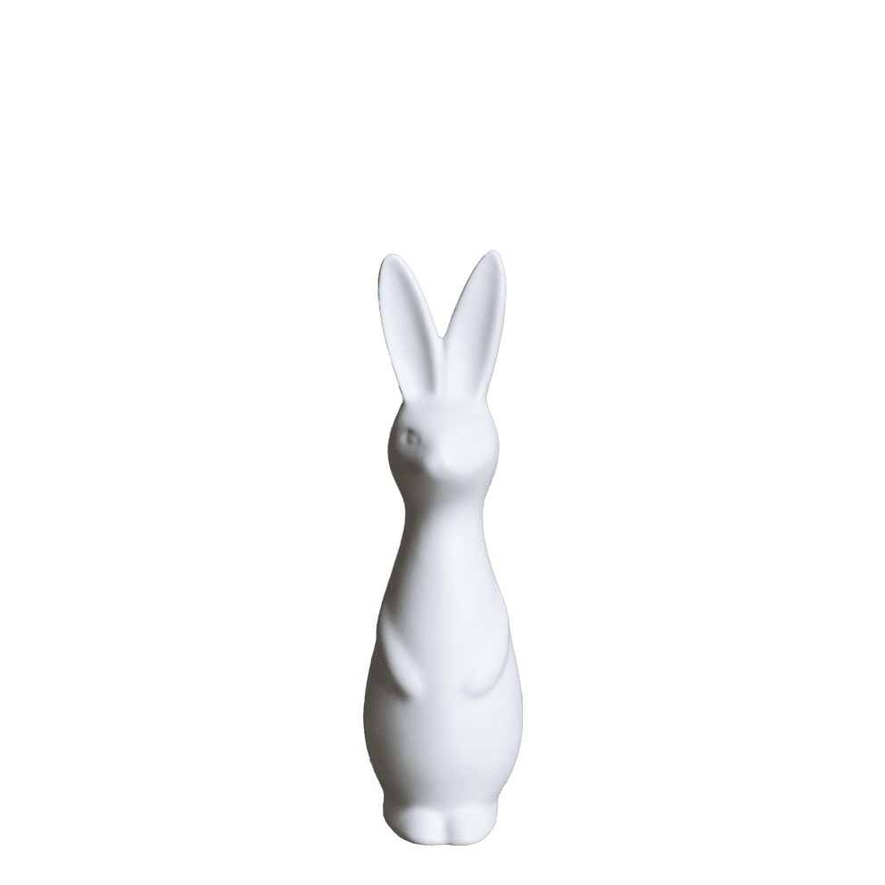 Swedish Rabbit - Easter Bunny - Rabbit - Hare - Ceramic - White - Small - 8