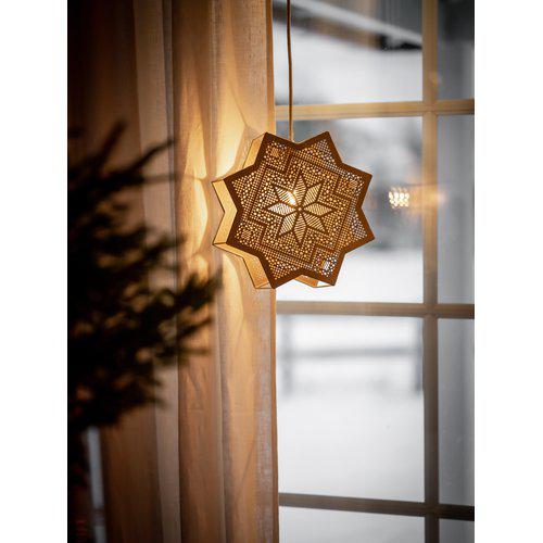 Stjärna – Adventsstjärna – Beige - Metall - 28x28 cm