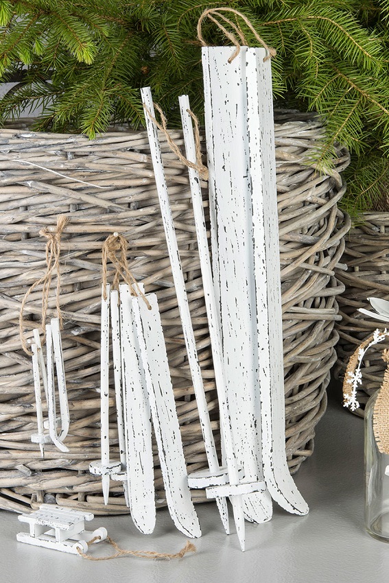Ski Set/Hang Shabby White 20 cm - 2