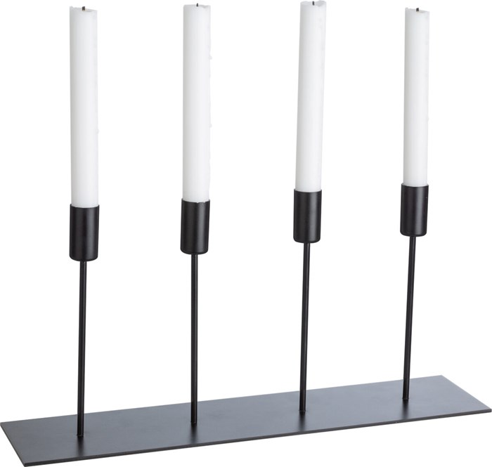 ERNST - Adventsljusstake Ljusstake - Svart - Metall - 4