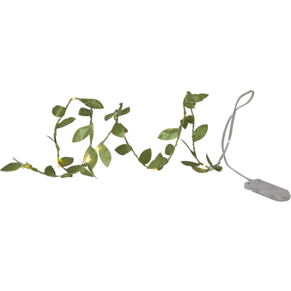 Light garland with leaves - 95 cm - 7