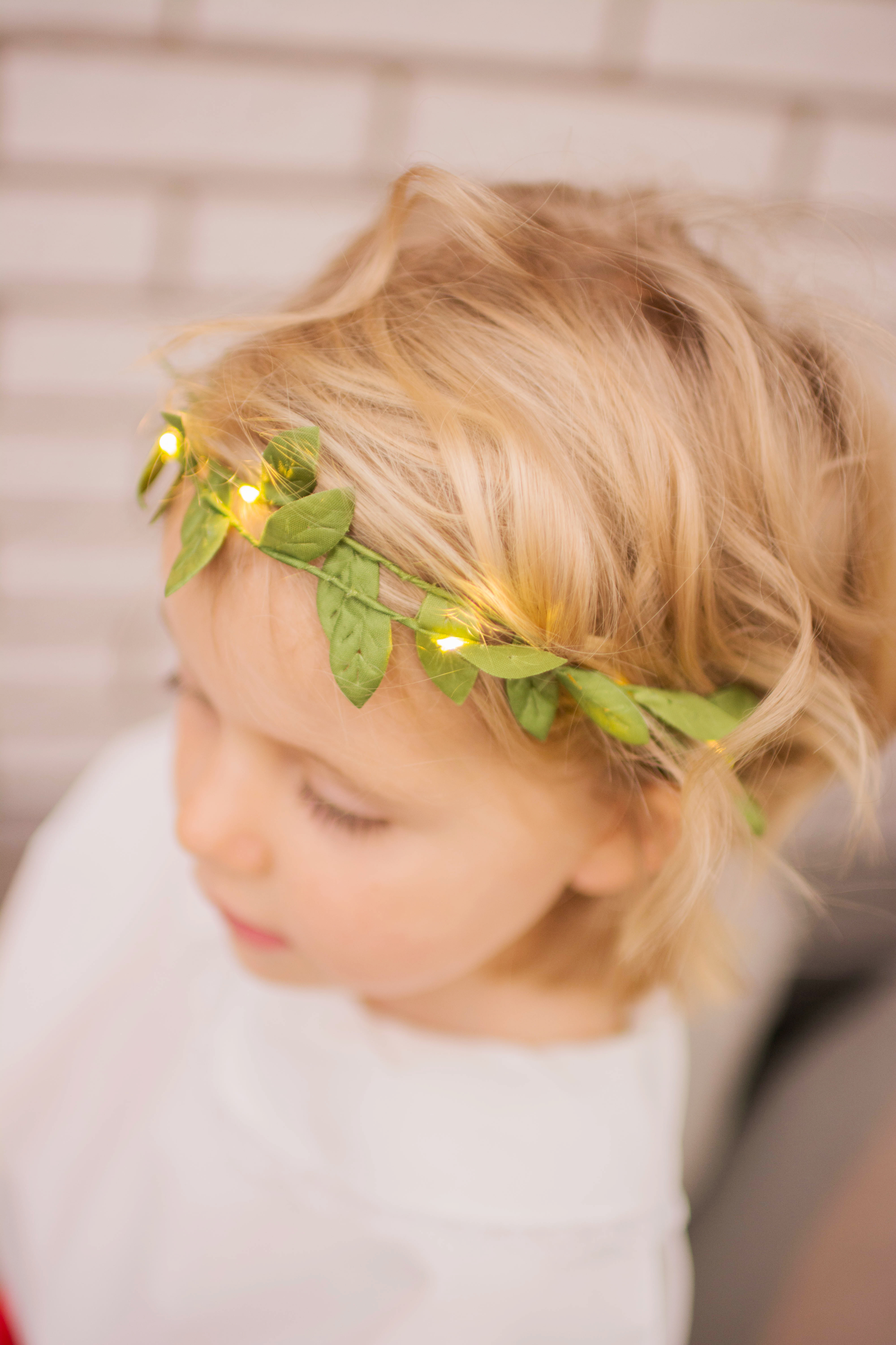 Light garland with leaves - 95 cm - 9