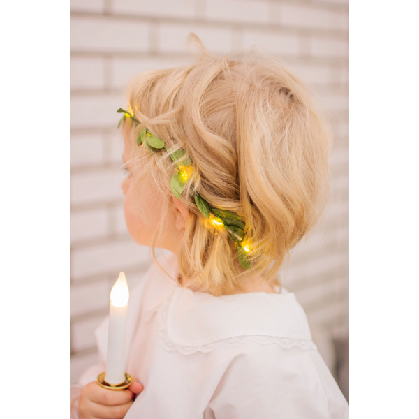 Light garland with leaves - 95 cm - 5