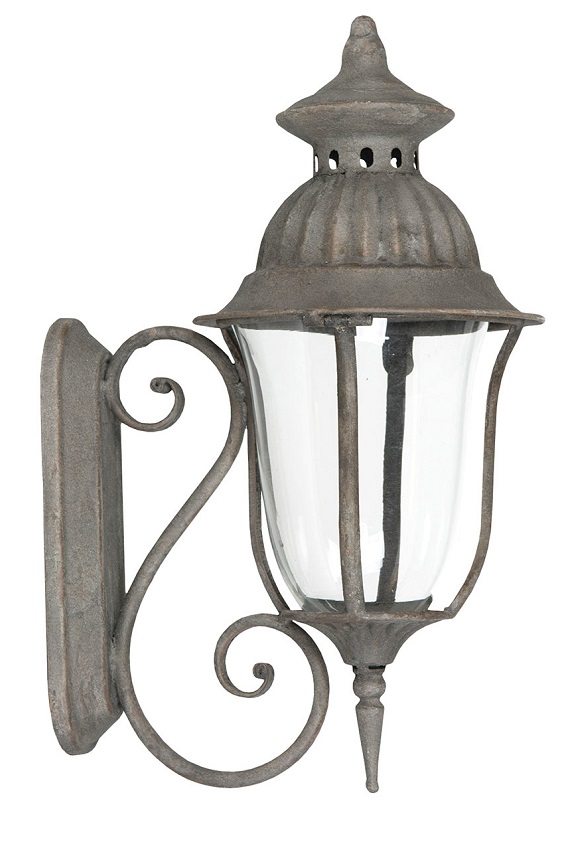 Lantern - wall lantern - candle lantern - Grey 35 cm - 3
