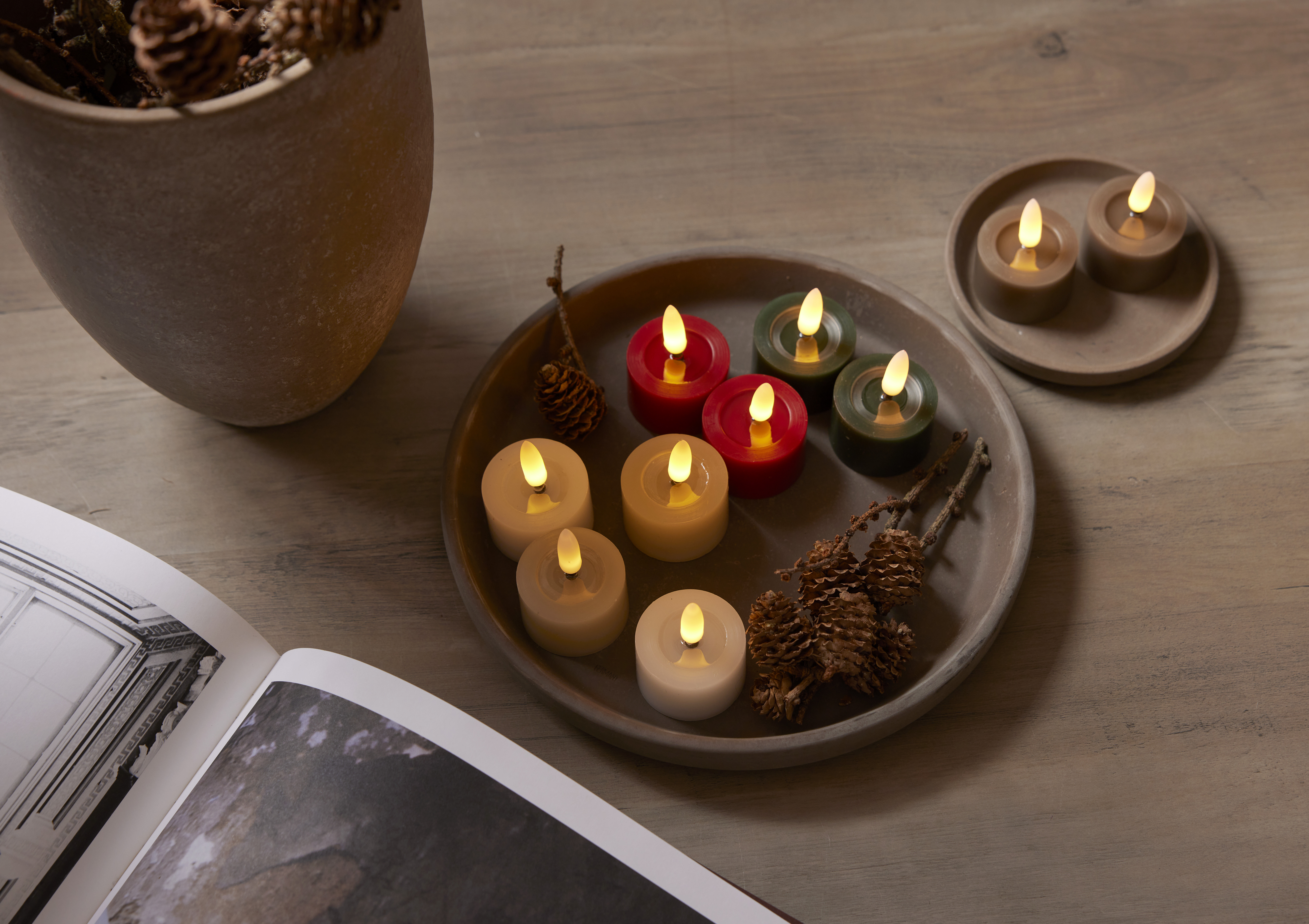 LED Tealight 2-pack - Flow - White - 2