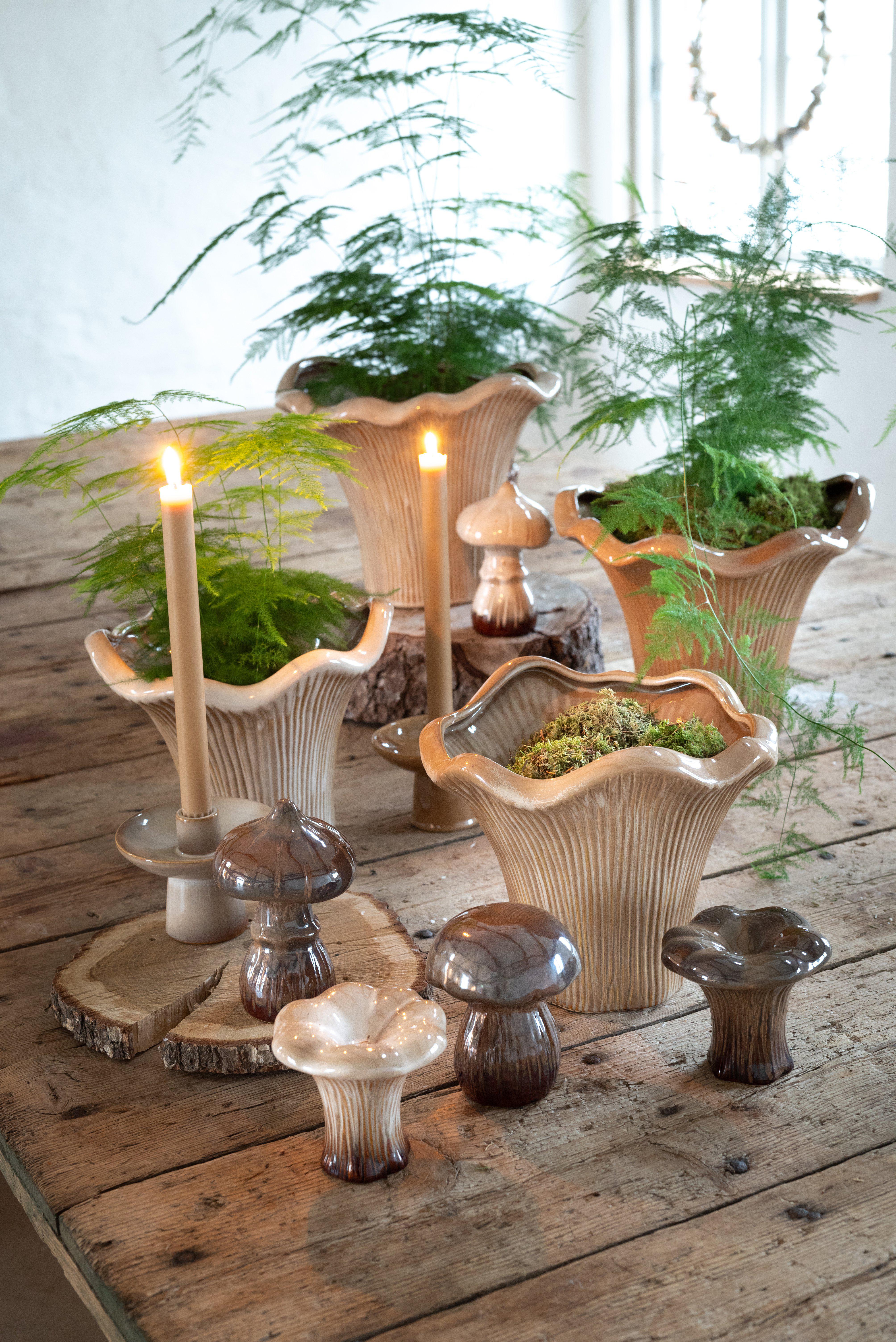 Pots - Chanterelle - Beige/Mottled - 1 piece - 25X22 cm