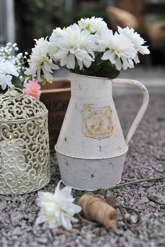 Kanna - Mjölkkanna med emblem - Antikvit - Metall - 34 cm - 3