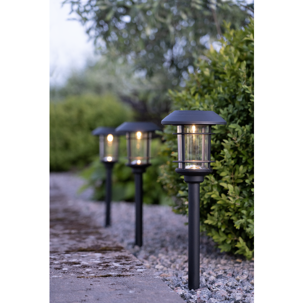 Solar-powered bollard 3-pack - Solar-powered lighting - Garden lighting - 6