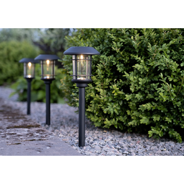 Solar-powered bollard 3-pack - Solar-powered lighting - Garden lighting - 7