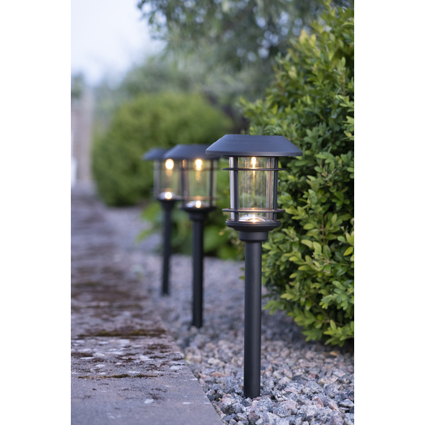 Solar-powered bollard 3-pack - Solar-powered lighting - Garden lighting - 2