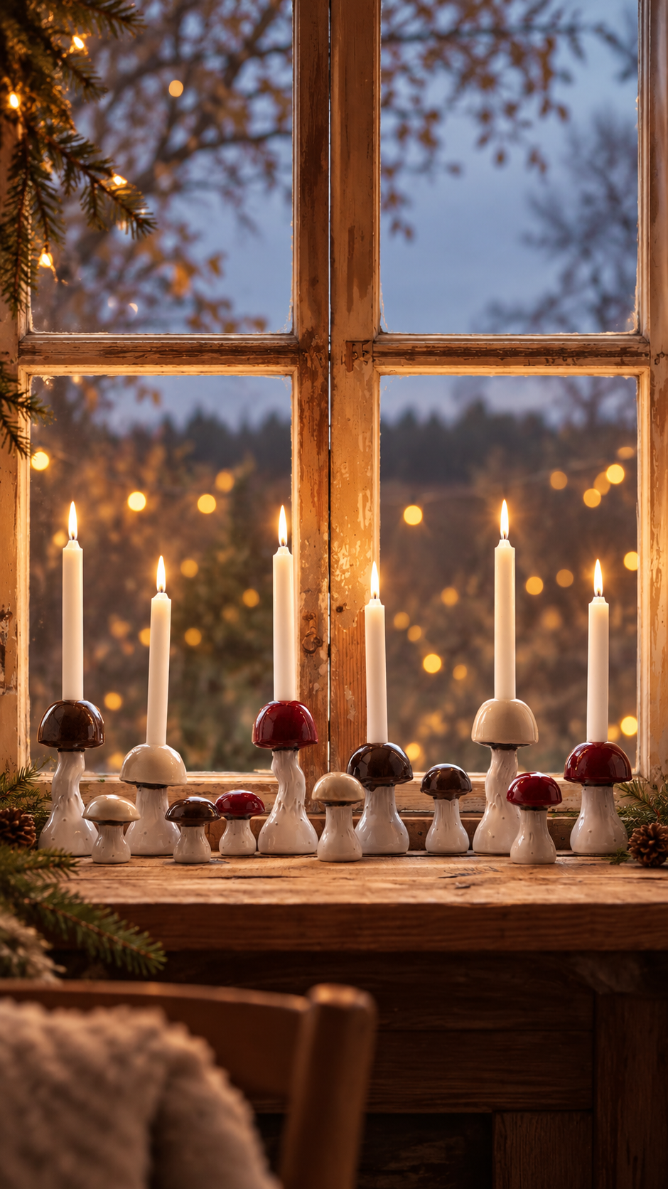 Candlestick Mushroom Beige - Large - 4