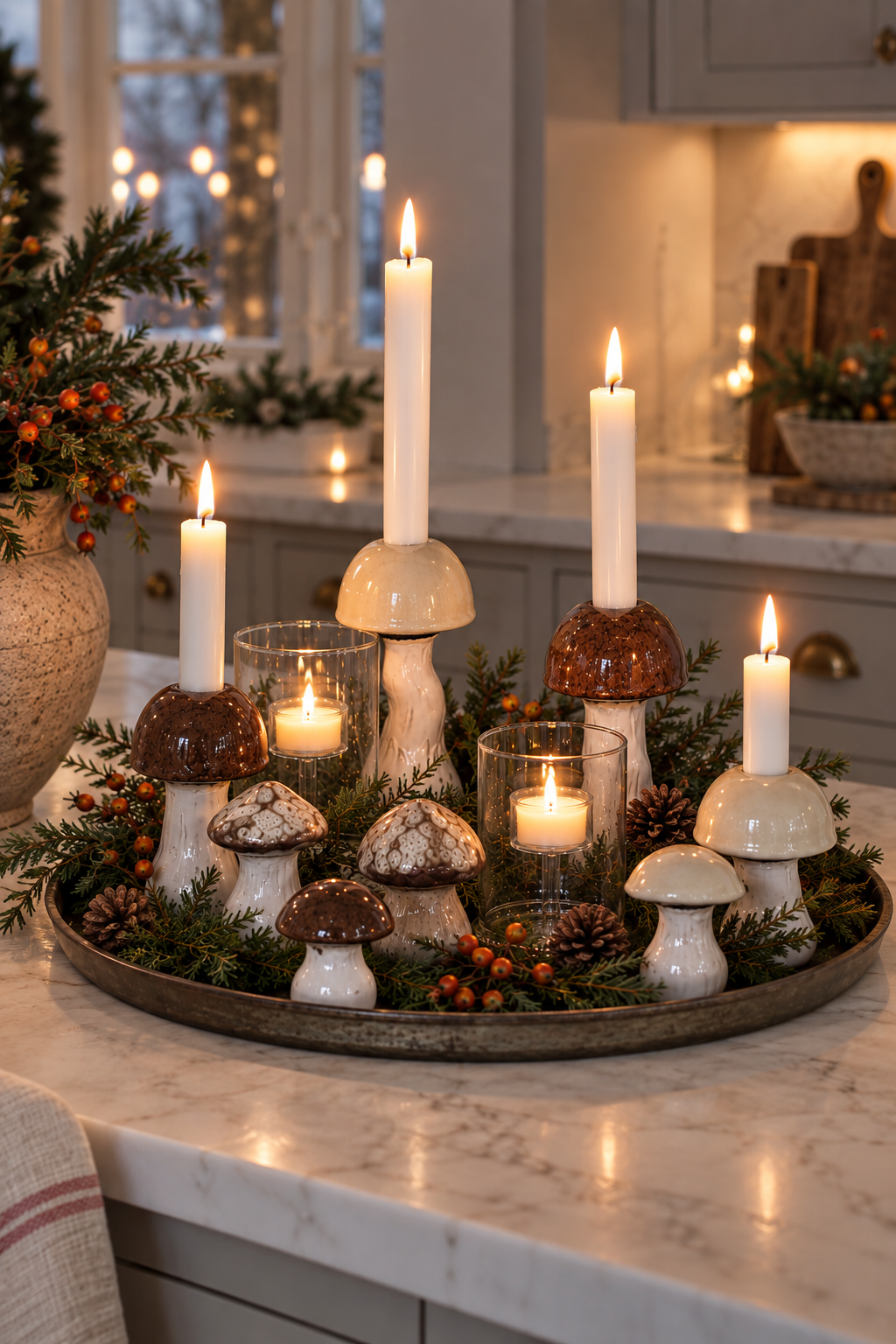 Candlestick Mushroom Beige - Small - 4