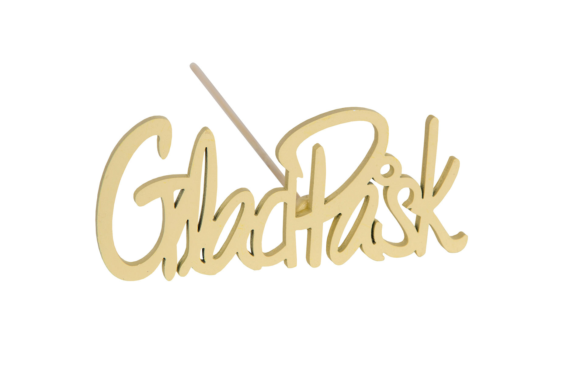 Glad Påsk/Stick Gul - 9x4 cm - 2