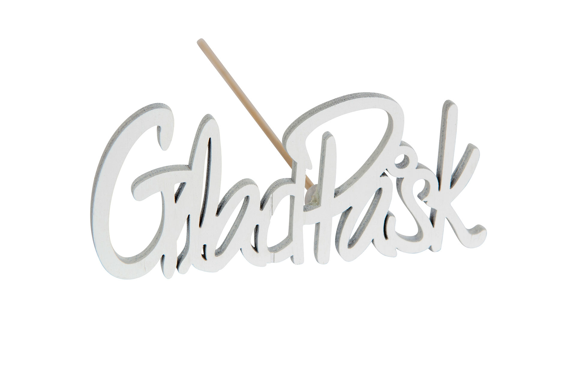 Happy Easter/Stick White - 9x4 cm - 3