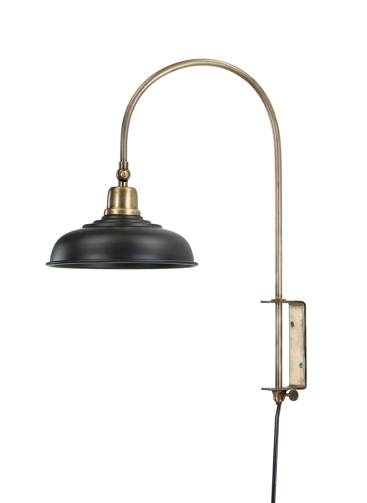 Wall lamp - Lamp - Black/Antique Brass - 2