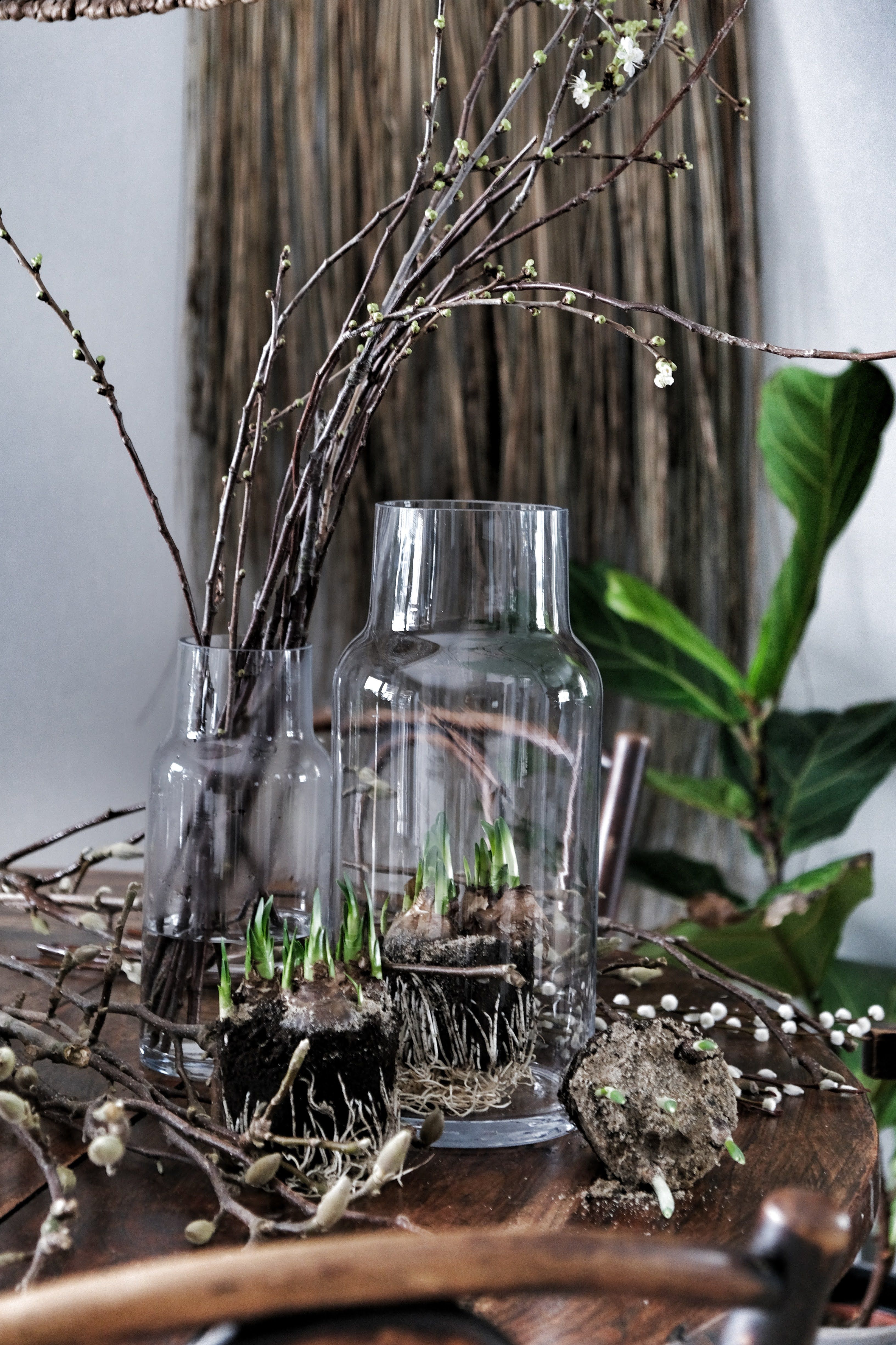 Glass lantern - Glass vase - Lantern - Clear - 34 cm - 5