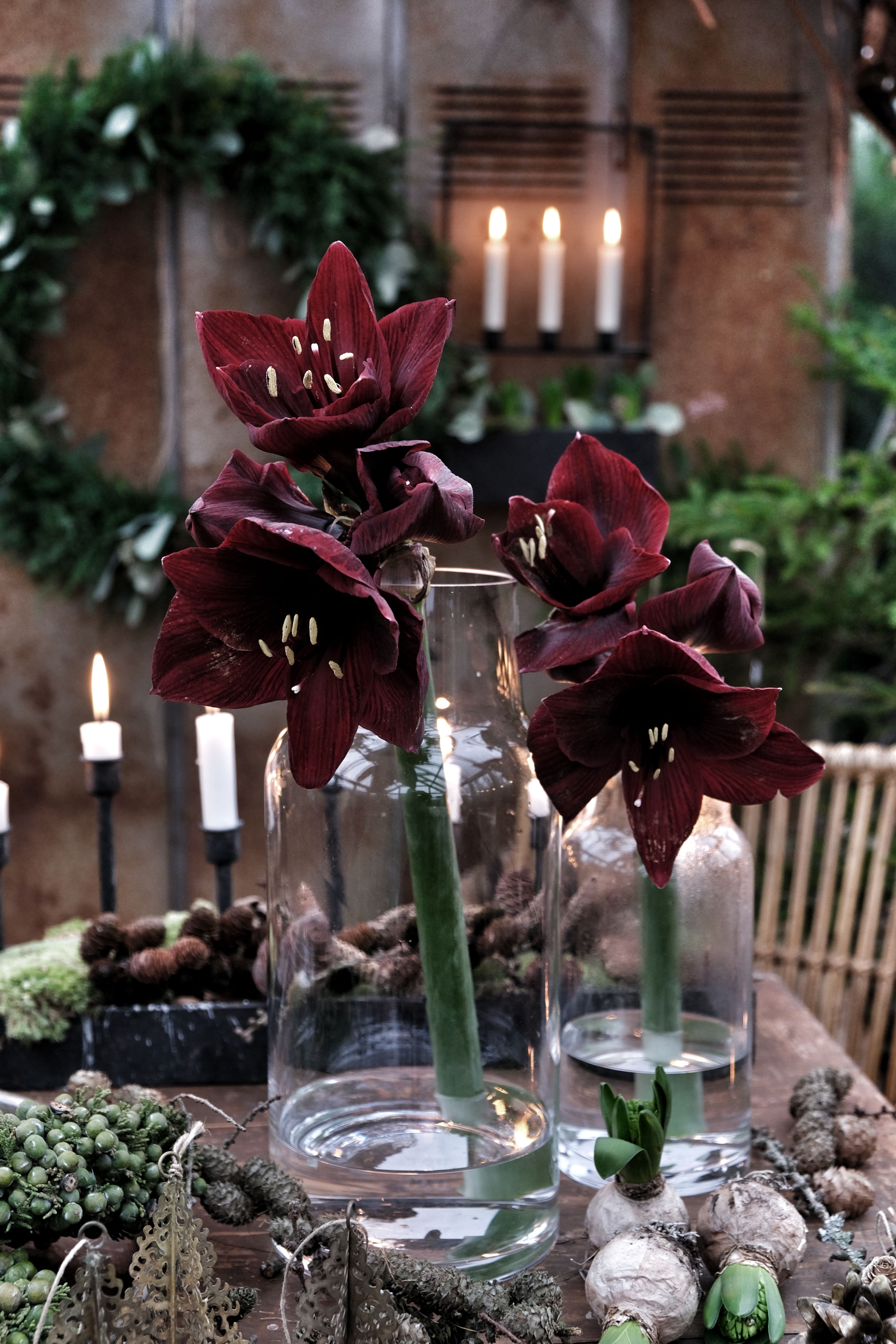 Glass lantern - Glass vase - Lantern - Clear - 34 cm - 9