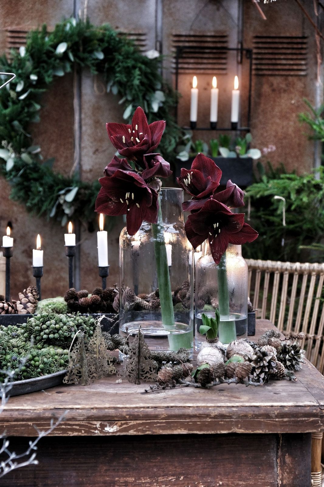 Glass lantern - Glass vase - Lantern - Clear - 34 cm - 7
