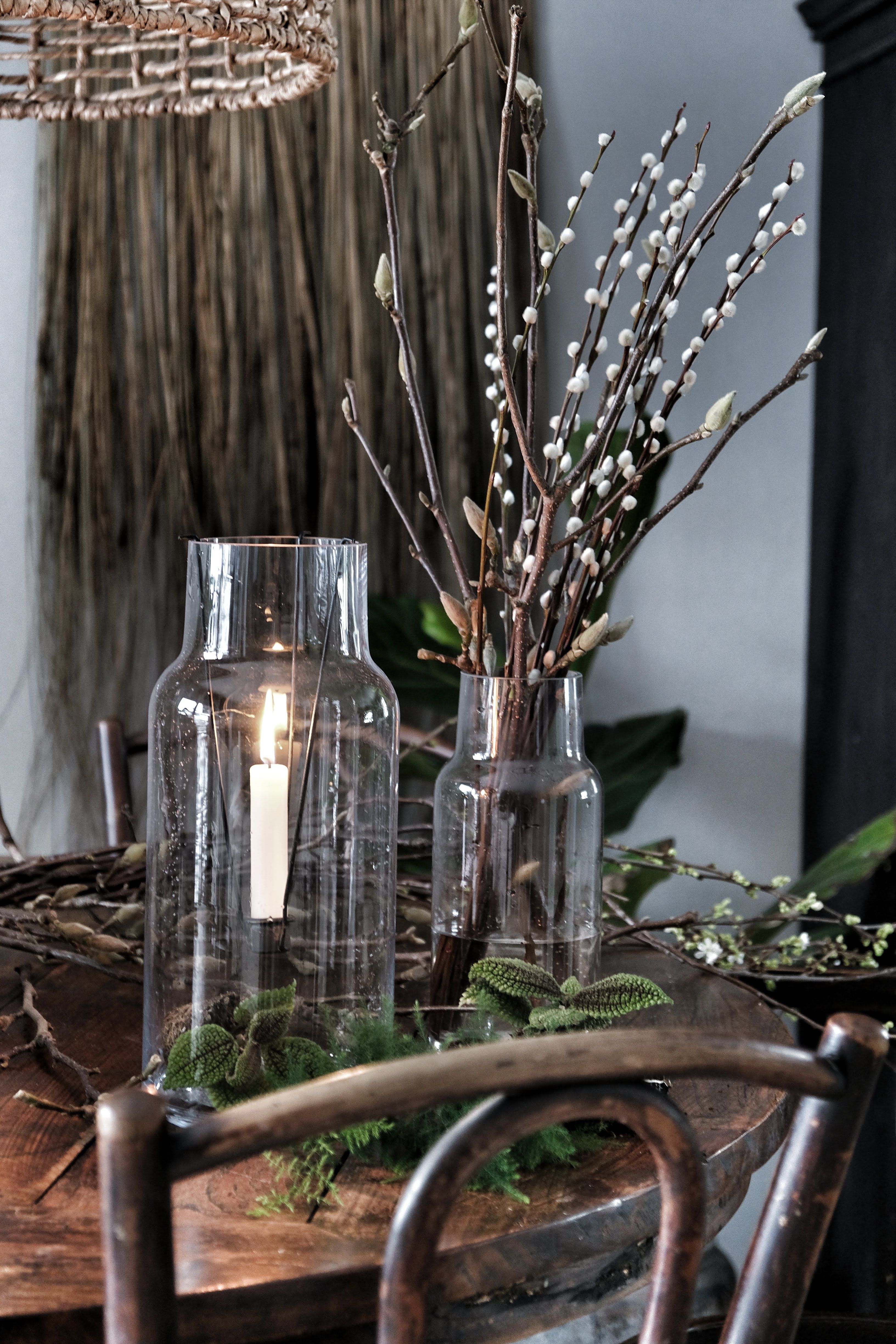 Glass lantern - Glass vase - Lantern - Clear - 34 cm - 3