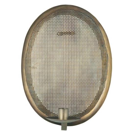 Ljusstake - Lampett - Väggljusstake - Antik Mässing - 2