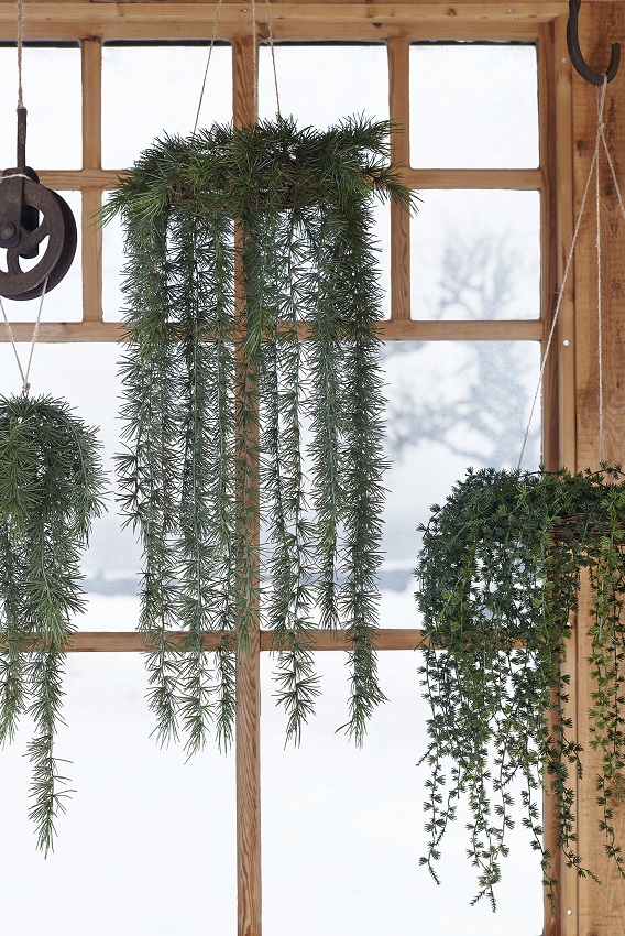 LARCH WREATH/WREATH/CHRISTMAS WREATH/CEILING WREATH 45 x 50 CM - 3