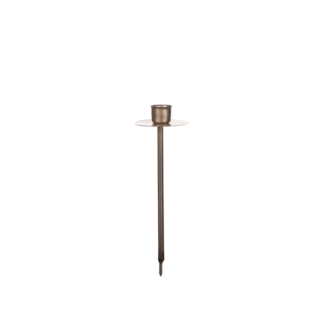 Ljushållare med skruv - Kronljus - Smide - 20 cm - 4