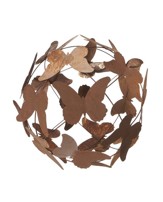 Sphere - Ball - Butterfly - Rust - 29 cm - 3