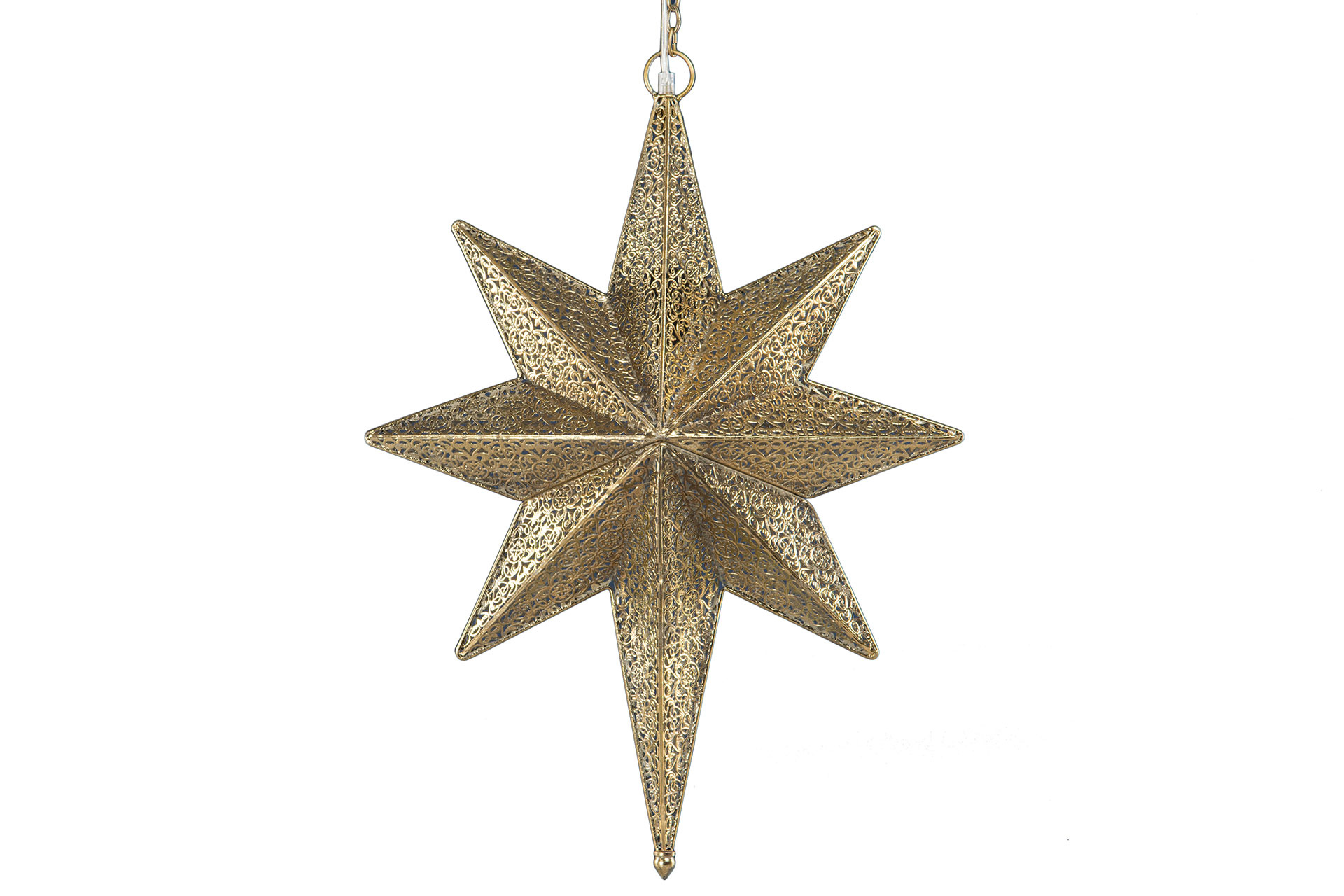Stjärna – Lampa – Adventsstjärna – Mässing – 68x52x17 cm - 2