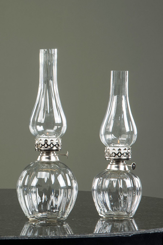 Lykta - Ljusstake - Ljuslykta - Glas - 33 cm - 3
