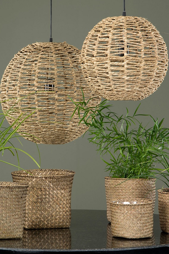 Taklampa – Lampa – Jute – 40 cm 