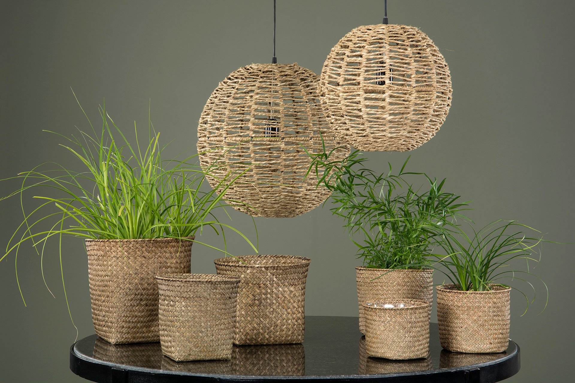 Taklampa – Lampa – Jute – 40 cm  - 3