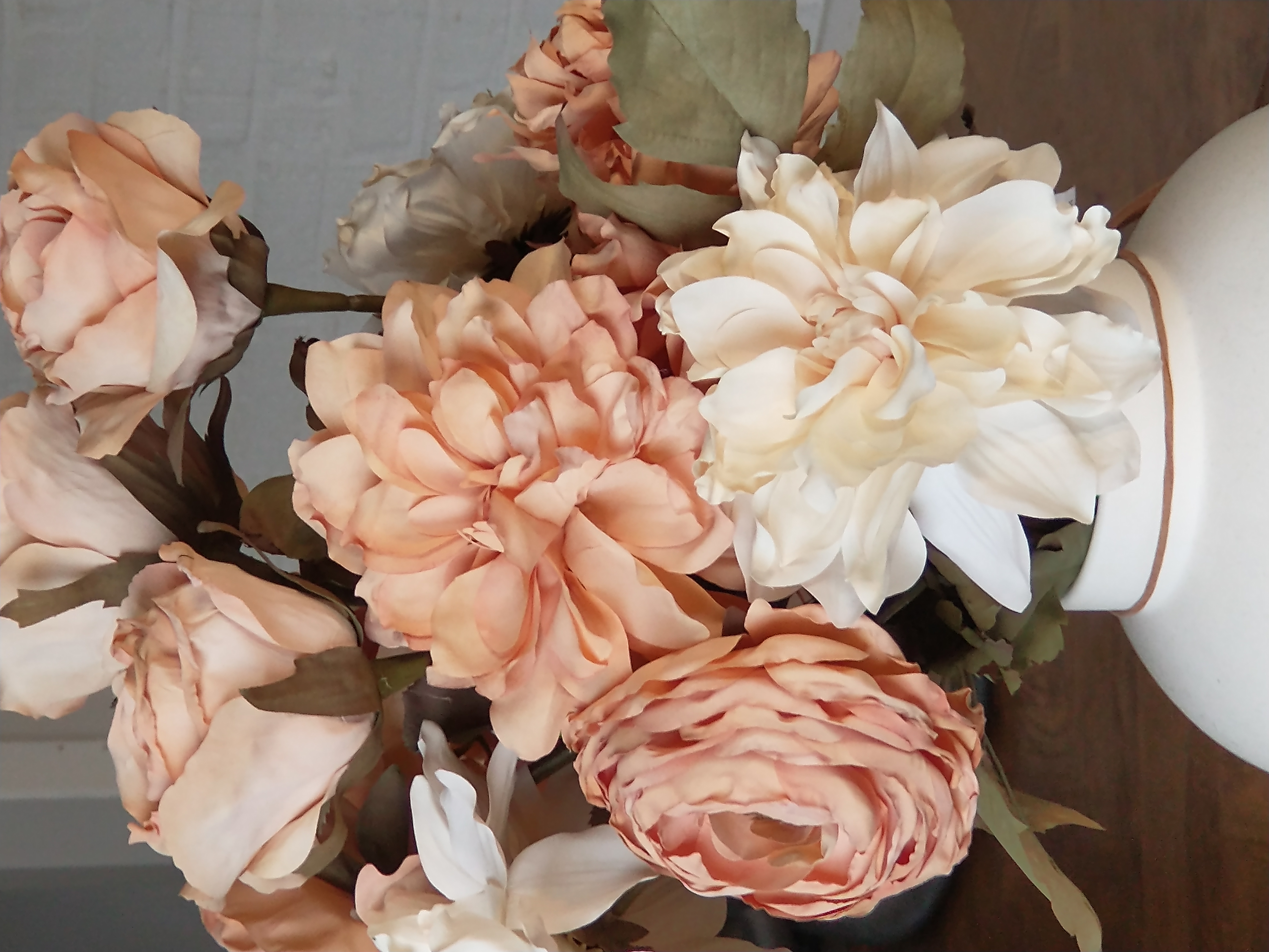 Torkad Dahlia- Beige - 55 cm - 2