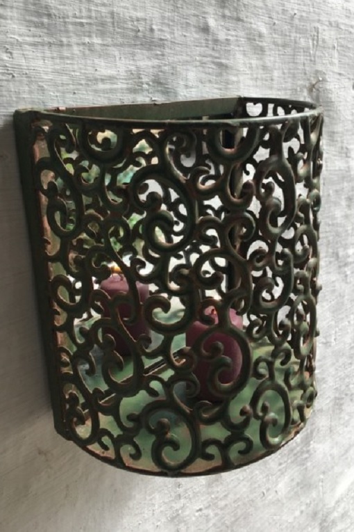 Wall lantern - Lantern with mirror - Wall sconce - 3