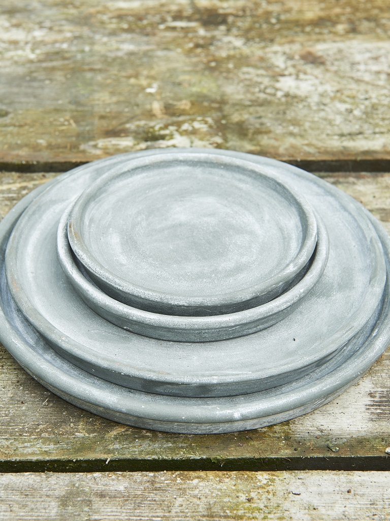 Saucer - Ceramic - B.Green - Grey - Ø17 cm - 3
