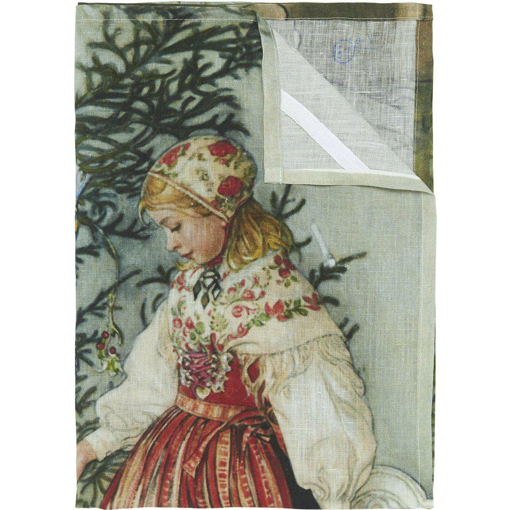 Kökshandduk - Carl Larsson - Julgran - 50x70 cm - 5