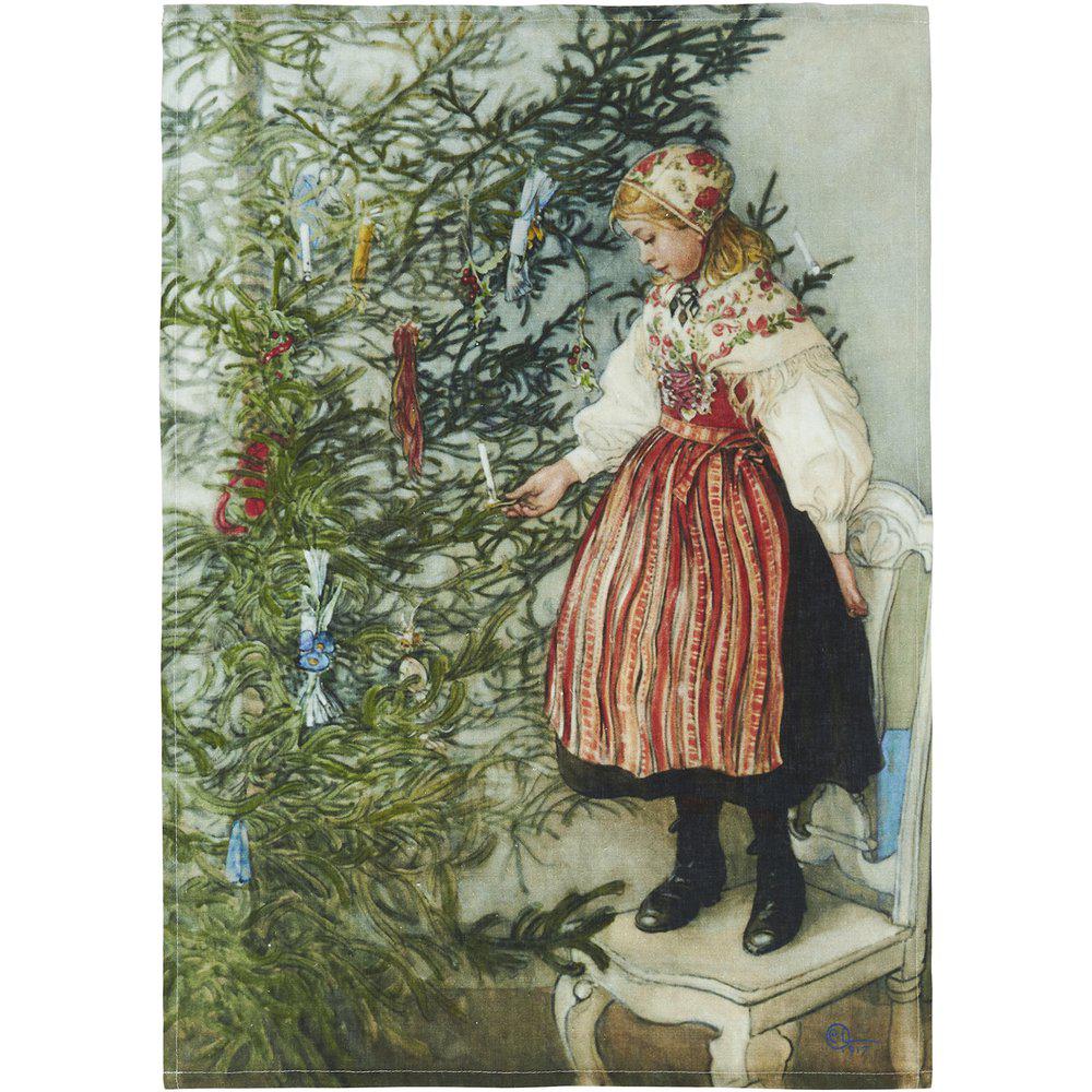 Kökshandduk - Carl Larsson - Julgran - 50x70 cm - 4
