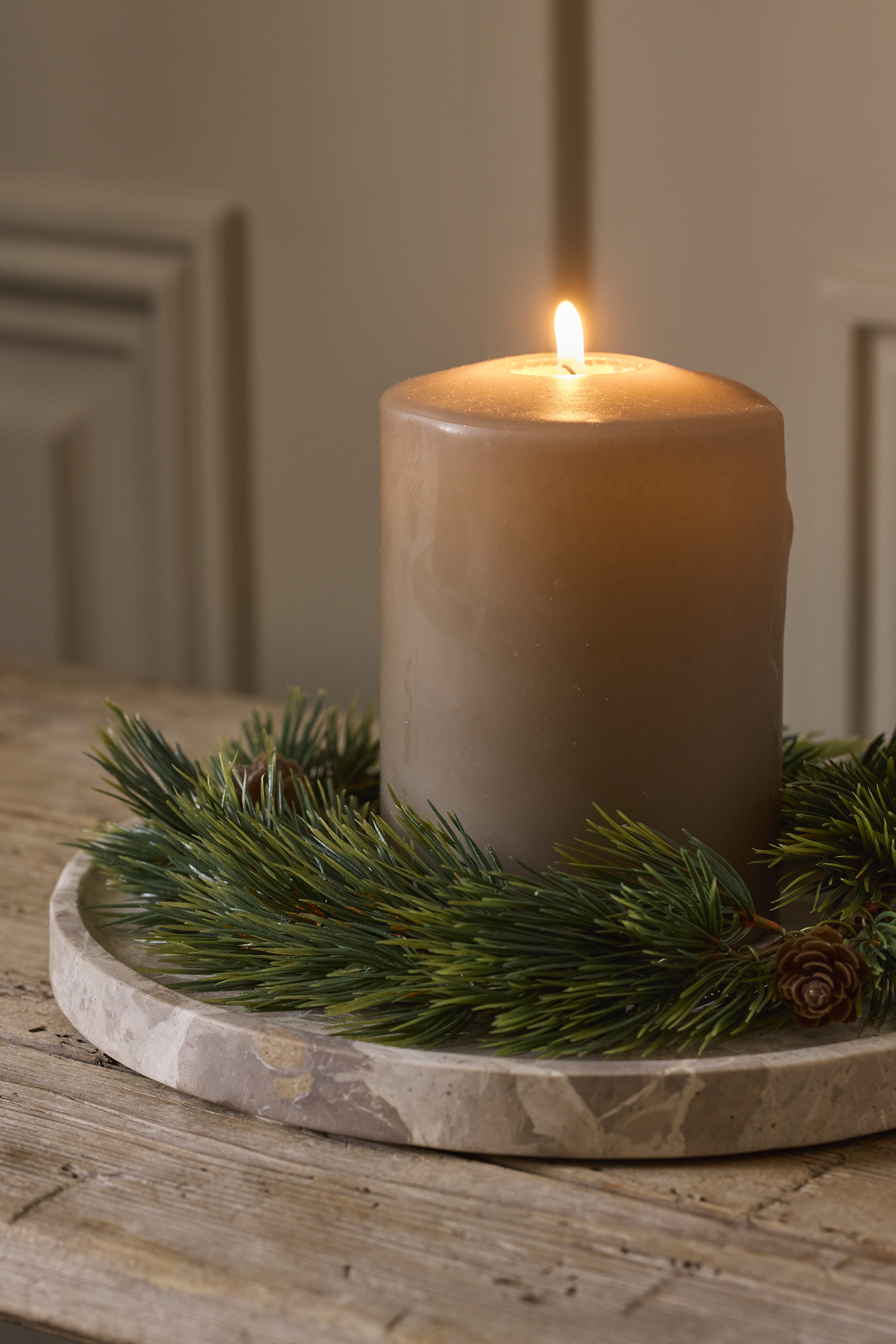 Pine wreath with pine cones Ø20 cm - 3