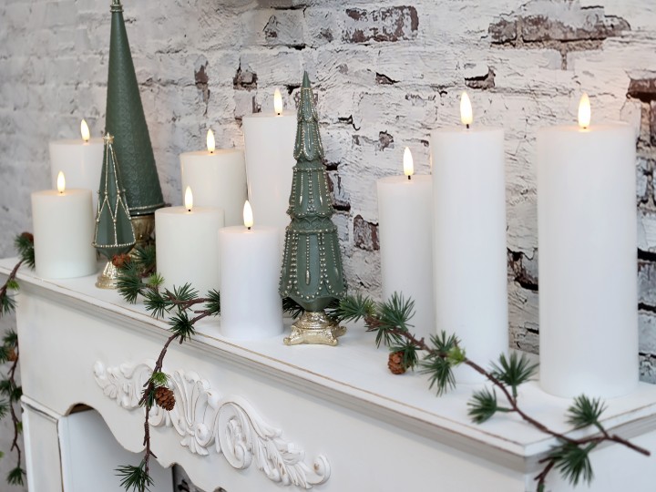 Garland Cedar with pine cones - Green/brown 160 cm - 3