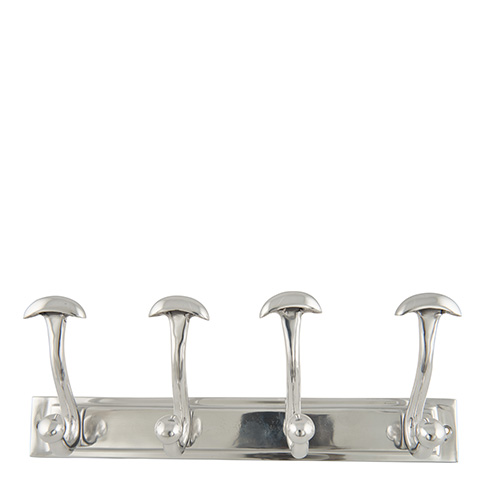 Wall hook Clothes hanger with 4 hooks - Exclusive - Silver - 2