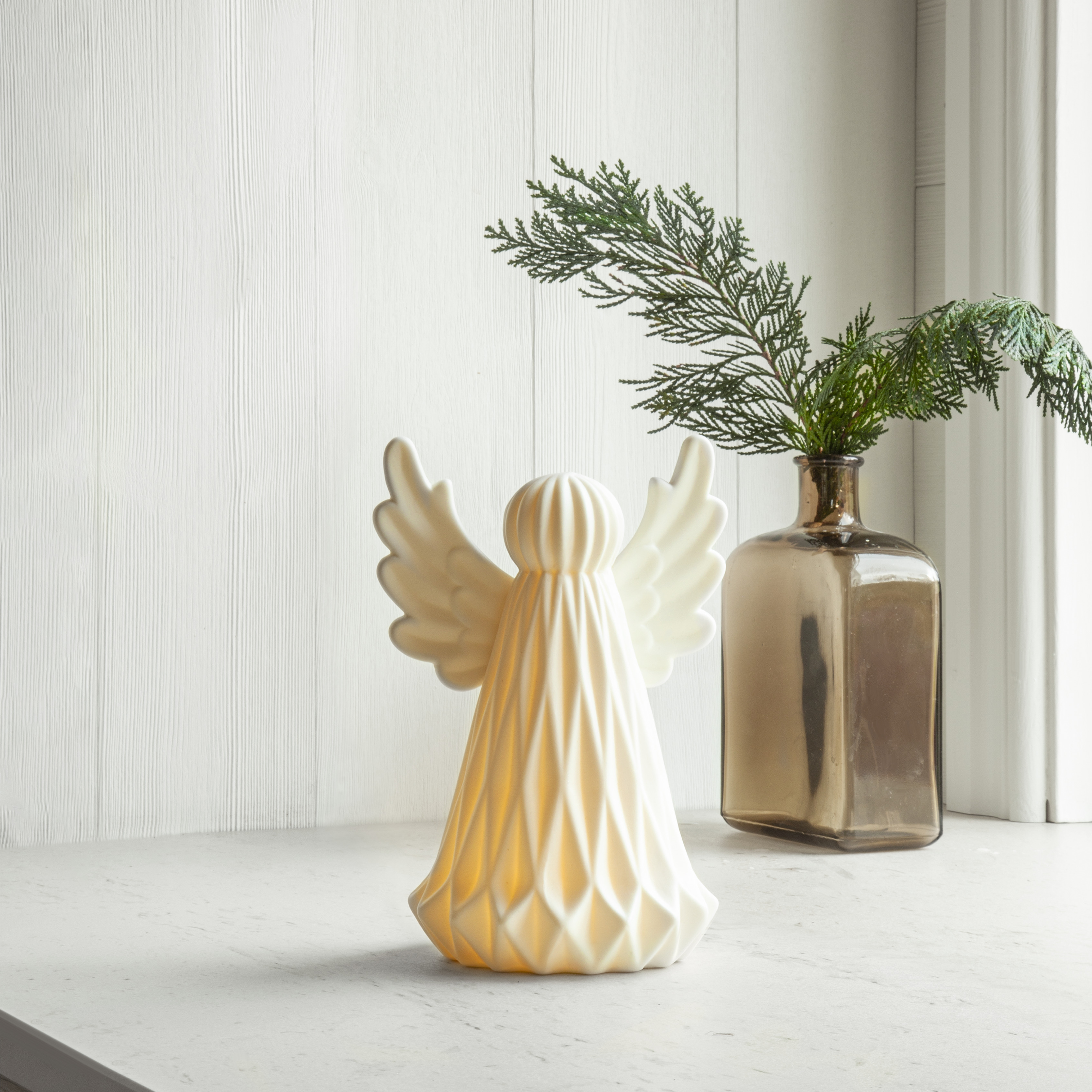 Angel - Statue - Battery operated - 19 cm - 5
